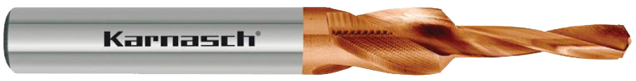 Kurz-Stufenbohrer 90°, HSS-XE TITAN-TEC, mit langer Bohrstufe 40.2070 KARNASCH