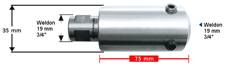 Verlängerung 75 mm Weldon 19, 20.1402 KARNASCH