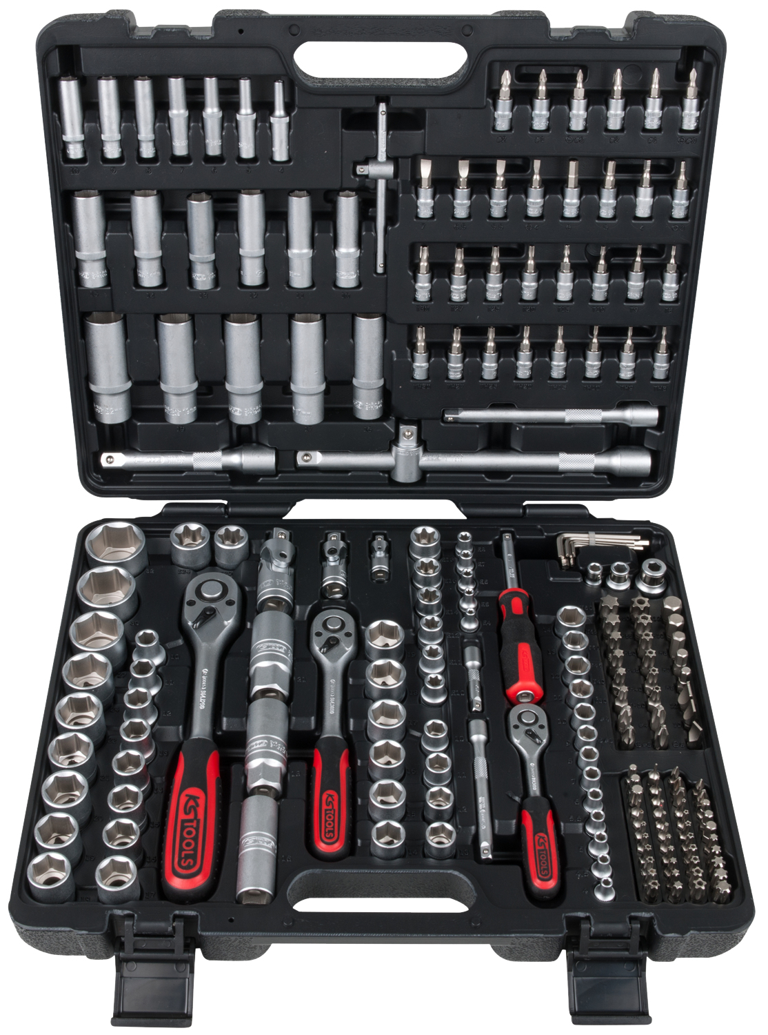 Steckschlüssel-Satz KS TOOLS CLASSIC 1/4"+3/8"+1/2", 195-tlg