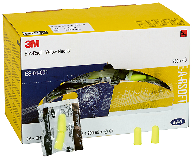 Gehörschutzstöpsel EARSOFT NEONS 36dB, Box à 250 Paar 3M