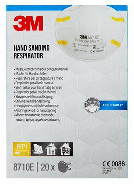 Feinstaubmasken 3M 8710E FFP1, Packung à 20 Stück