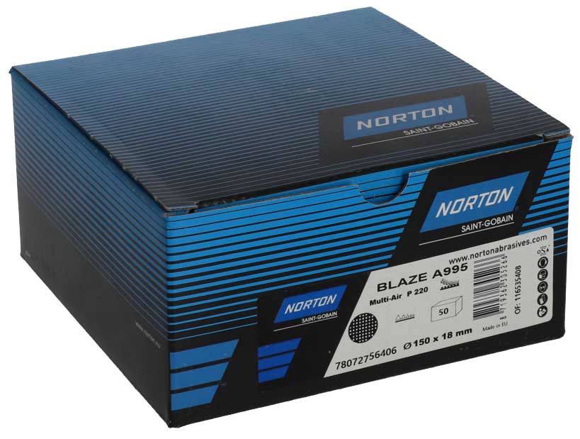 Schleifscheiben Norton Blaze A995 Multi-Air für Exzenterschleifer verpackt
