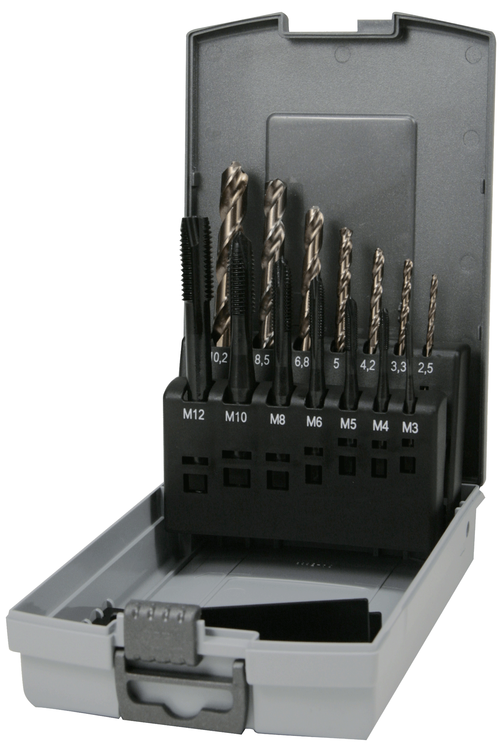 Maschinen-Gewindebohrer-Satz HSS Co5-VAP, M3-M12 Cobalt