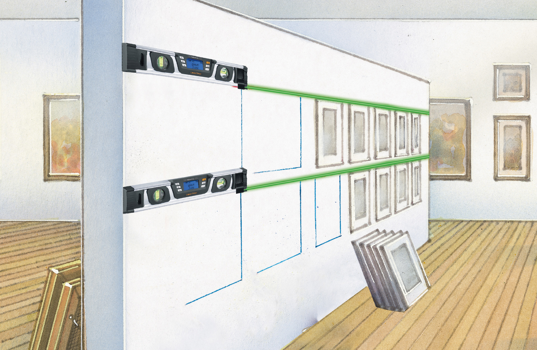 Digitale Elektronik-Wasserwaage DigiLevel Laser LASERLINER
