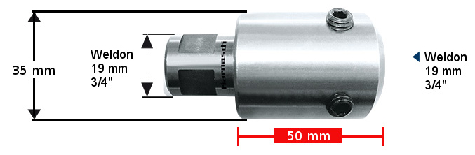 Verlängerung 50 mm Weldon 19