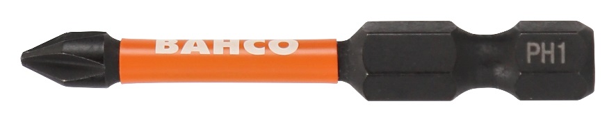 Torsions-Bit-Impact PH1, 1/4" Packung à 2 Stück