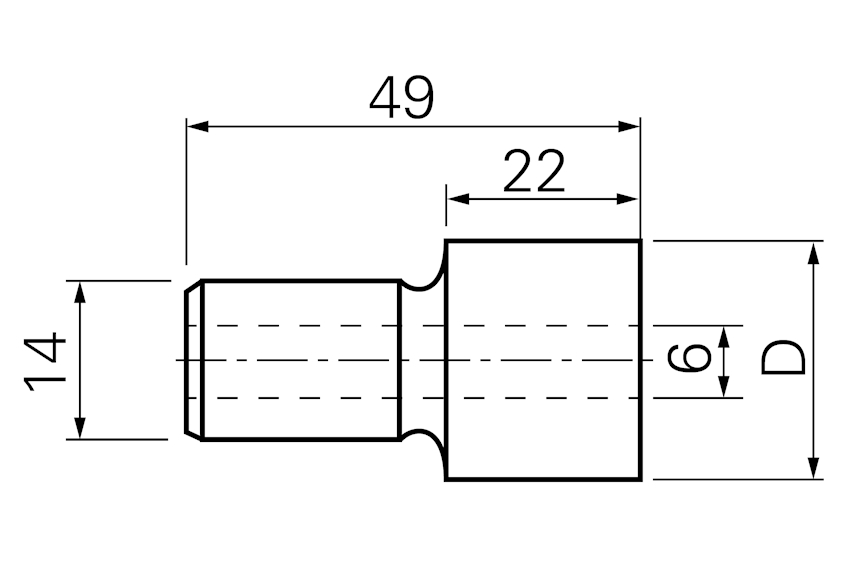 Zapfensenker HSS, INT Gr. 1, Typ N