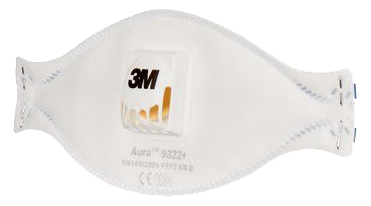 Feinstaubmasken 3M™ 9322+ FFP2, Packung à 10 Stück