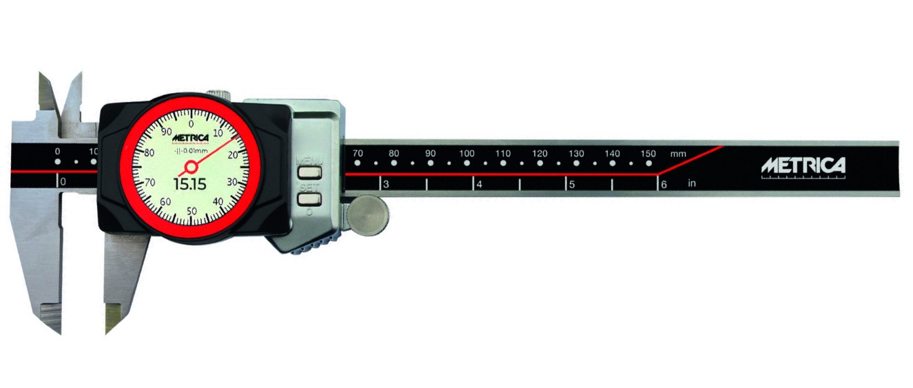 Digital-Uhr-Schieblehre METRICA 10029