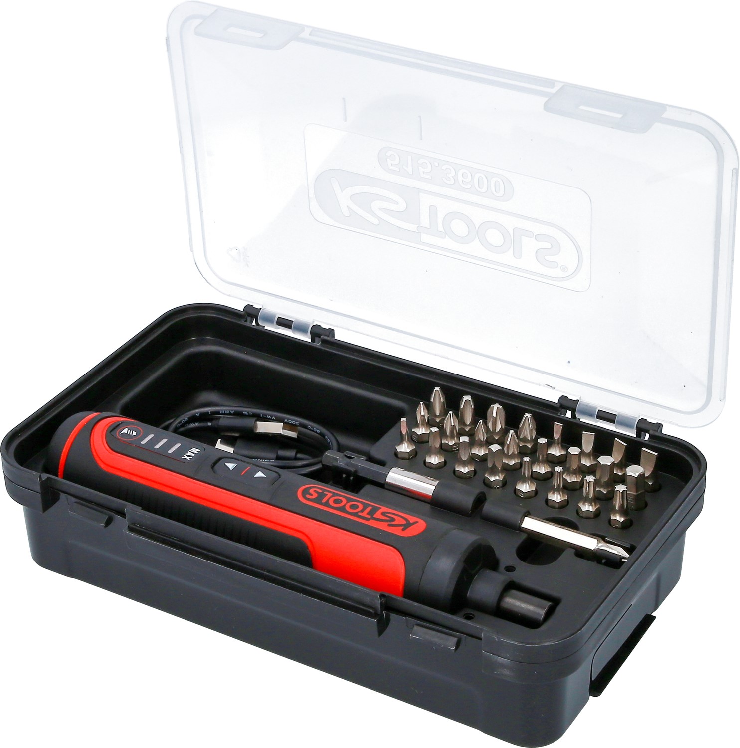 Akku-Bit-Stabschrauber-Satz eMONSTER 1/4", 27-tlg KS-TOOLS 515.3600