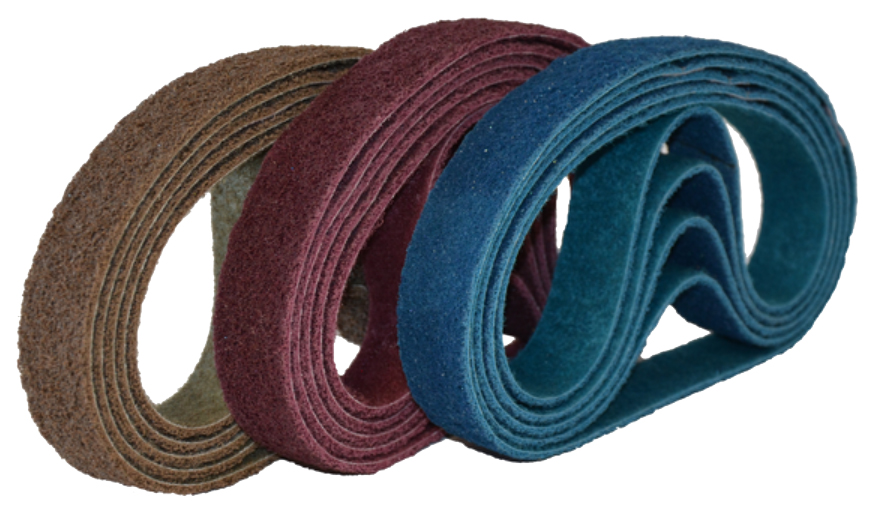 Faservliesschleifband 40 x 820 mm für Rohrschleifmaschine Poly-Romy