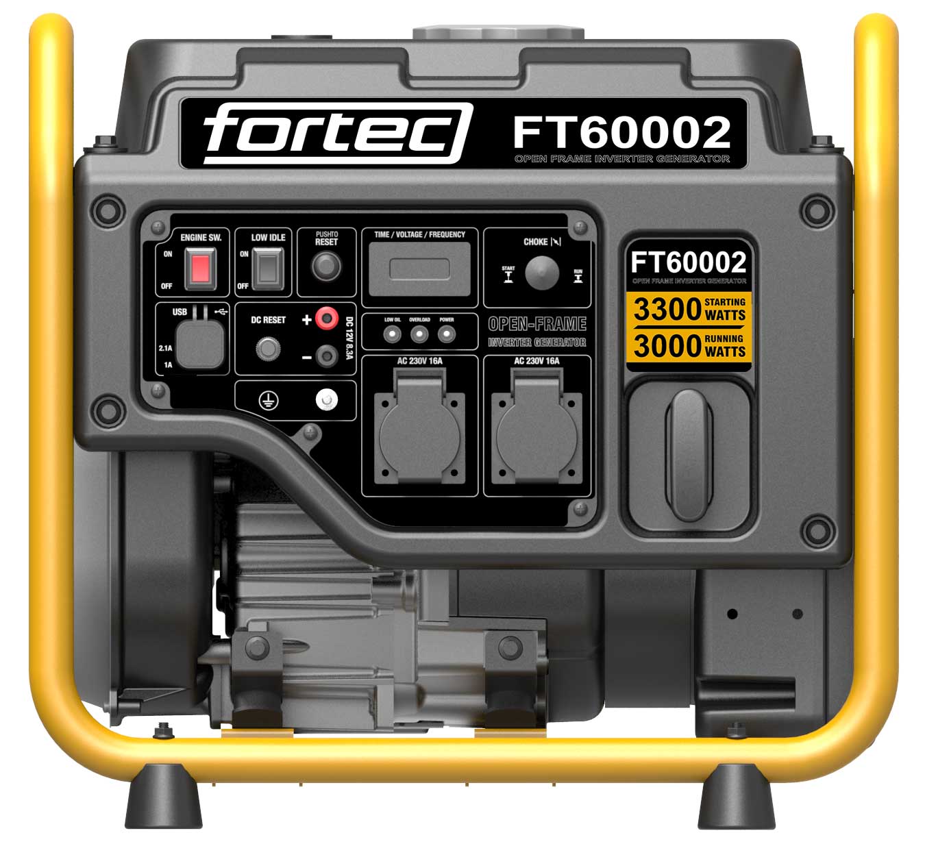 Stromerzeuger fortec INVERTER 3300 Watt, Benzin FT60002