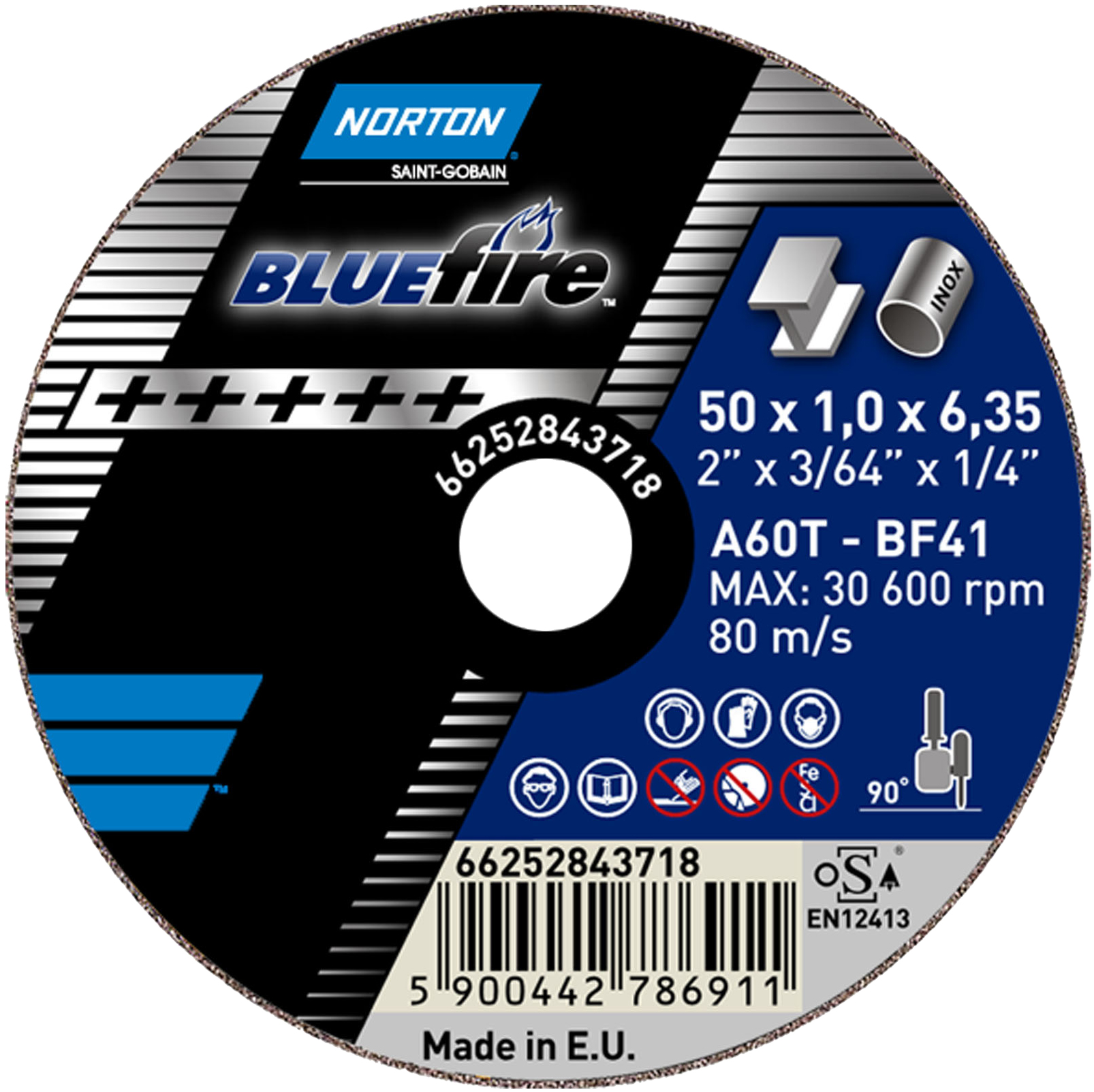 Mini-Trennscheiben NORTON BLUEFIRE für Metall/Inox