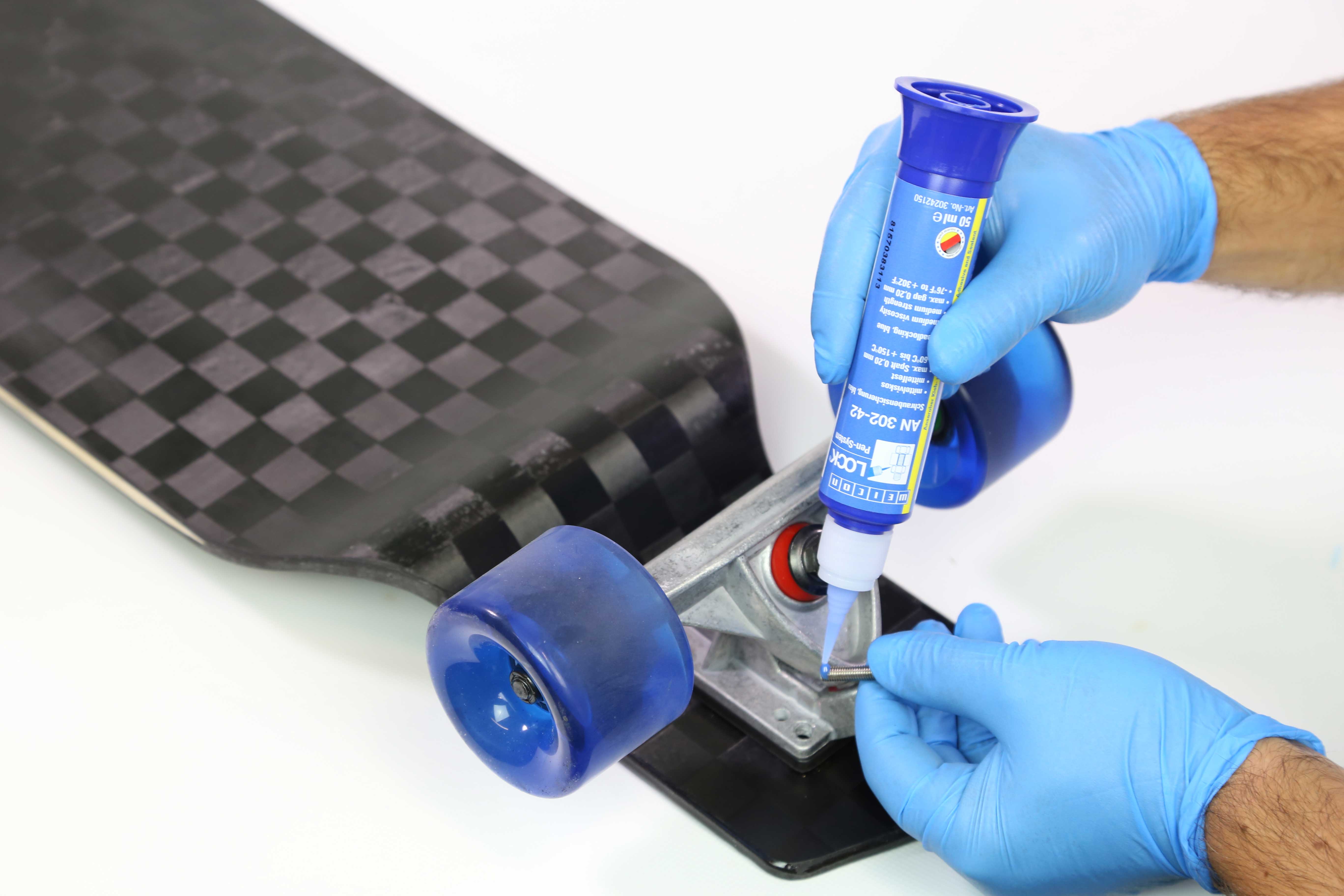Schraubensicherung mittelfest 302-42, 0.20 mm, blau, Ø max. M36