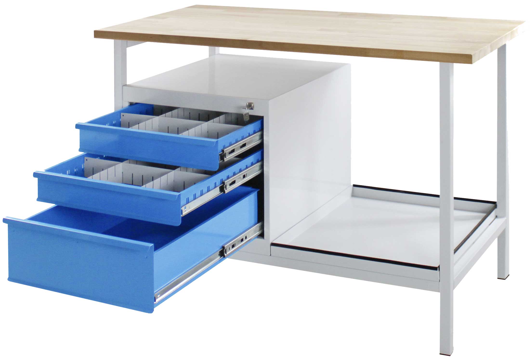 Werkbank METEC "Eko" mit 3 Schubladen