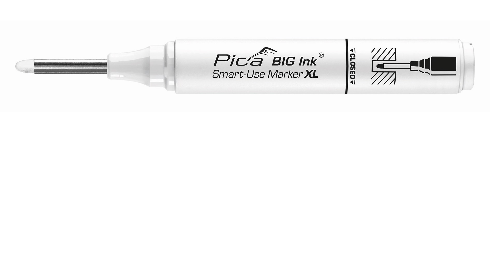 Tieflochmarker Pica-BIG-Ink weiss
