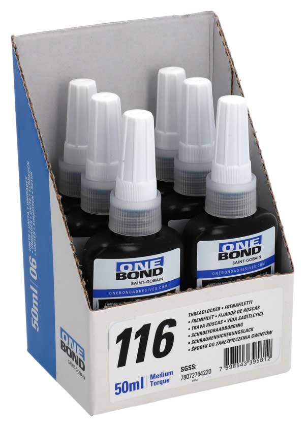 Demontierbare Gewindesicherung mittelviskos OneBond 116 50 ml 78072764220 Loctite 243 medium