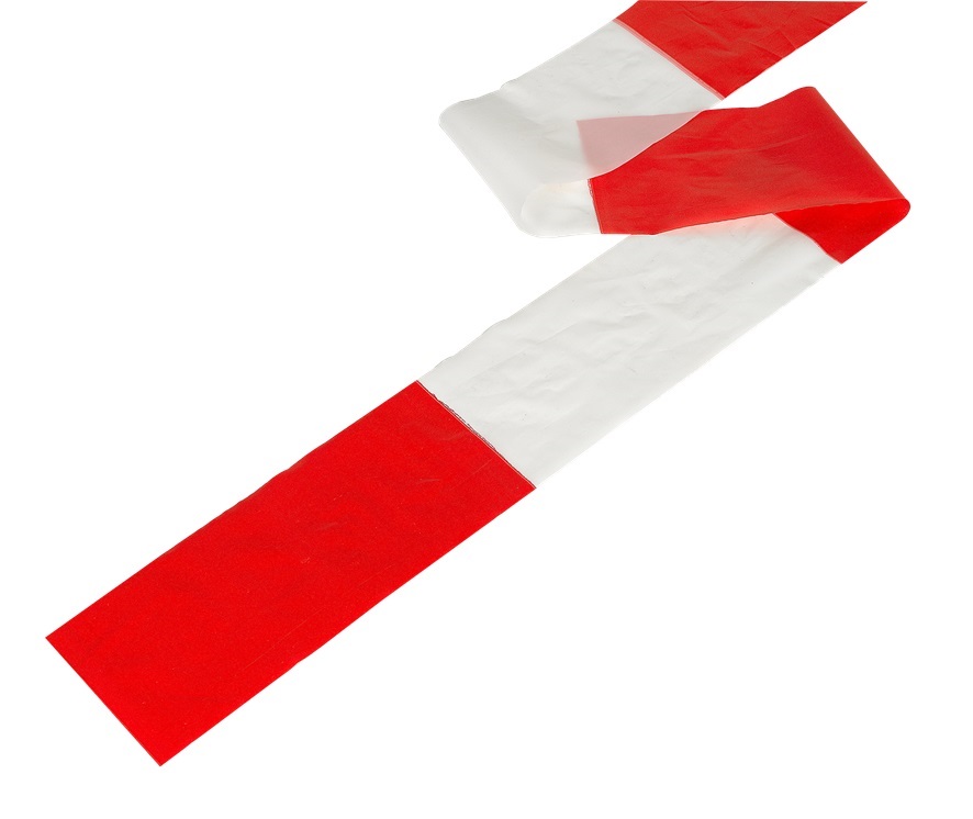 Absperrband weiss/rot Rolle