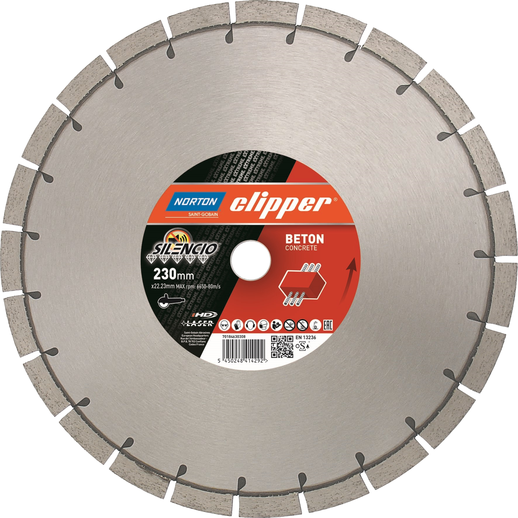 Diamant-Trennscheibe Silencio Beton NORTON
