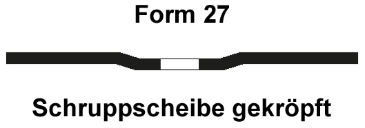 Form 27 Schruppscheibe gekröpft