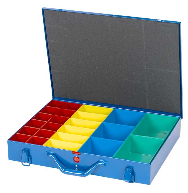 Sortimentskoffer blau Metall 23 40-2950467 454120