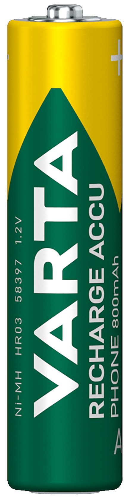Batterien VARTA Recharge Accu Phone Solar 800 mAh Typ AAA / HR03