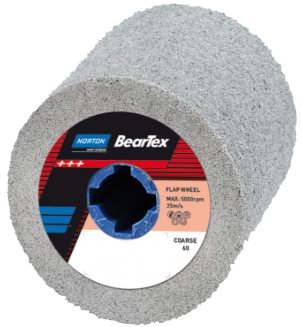 Elastische Polyurethaneschleifwalze 110 x 100 x 19 mm für Satiniermaschinen Norton BearTex P2W01