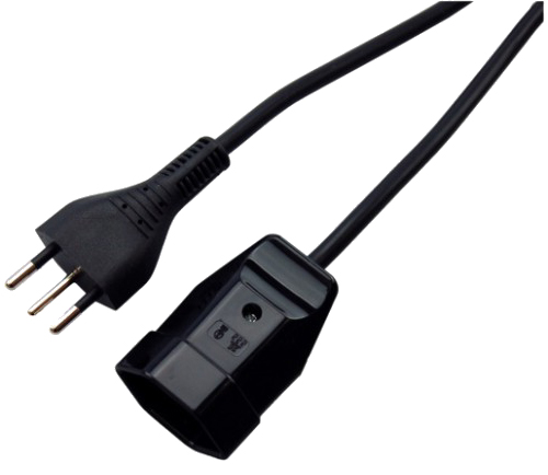 Verlängerungskabel Gd 3x1.5mm2, 5 m, schwarz