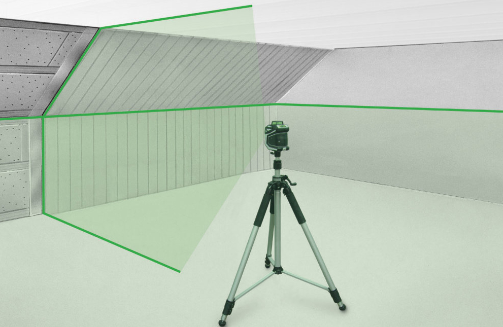 Kreuzlinienlaser X1-Laser 360° mit grüner Lasertechnologie