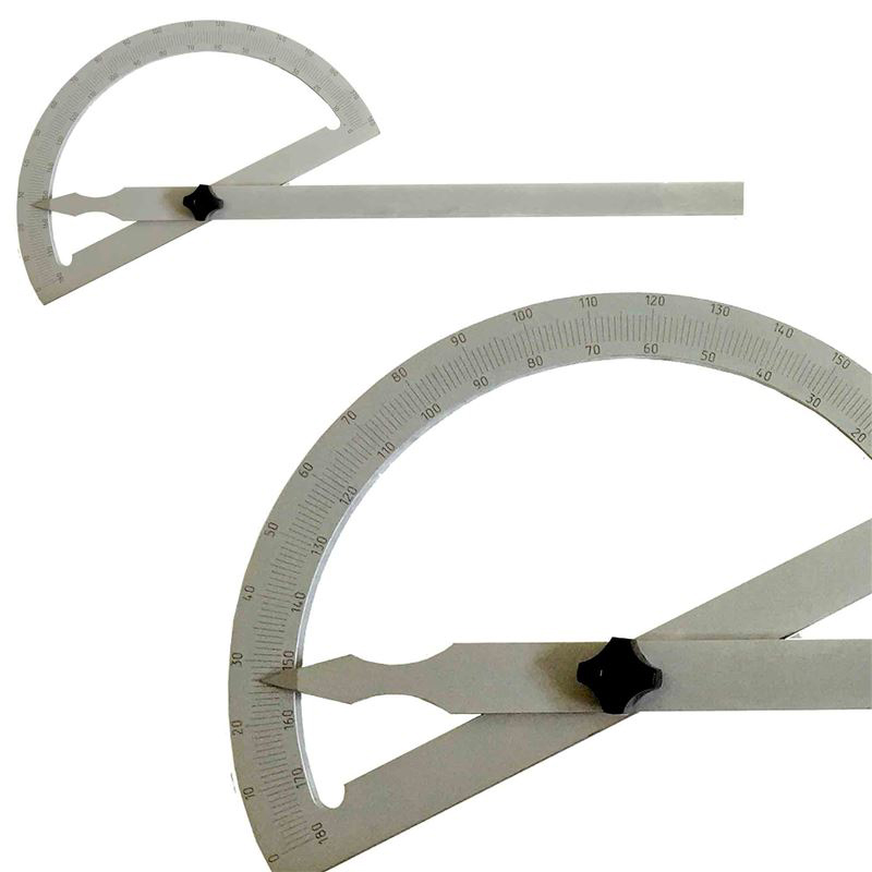 Gradmesser aus Stahl mattverchromt