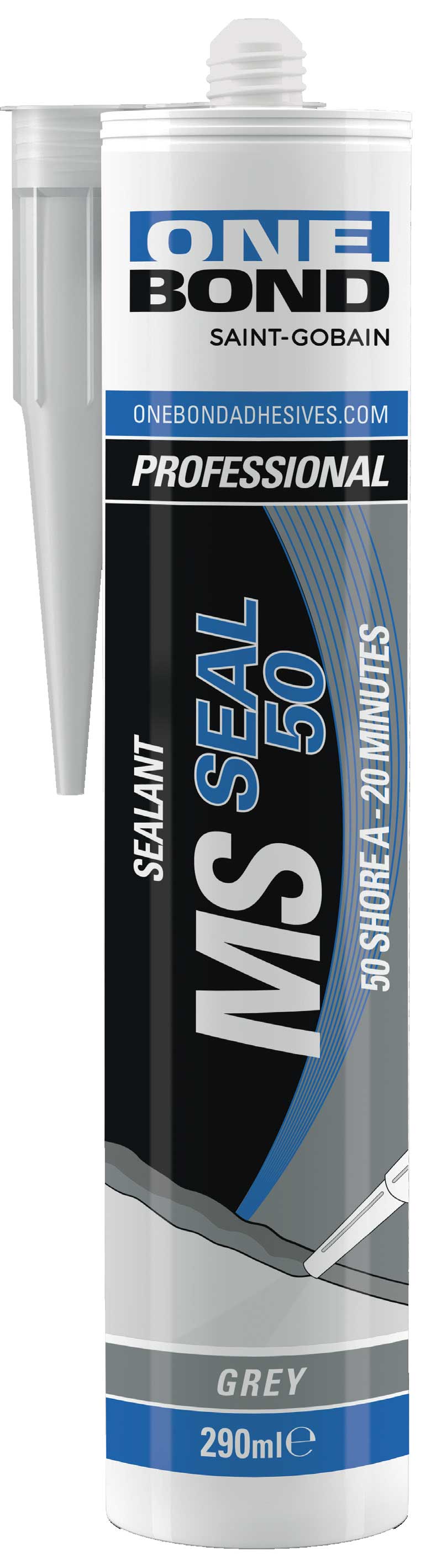 MS Hybrid Dichtstoff OneBond SEAL 50 grau, Kartusche à 290 ml