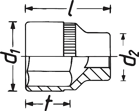Steckschlüsseleinsatz 3/4" Hazet 1000, Aussen Sechskant