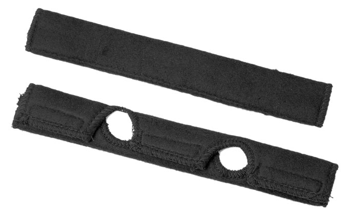 Stirnschweissband Baumwolle, schwarz (Set à 2 Stück)