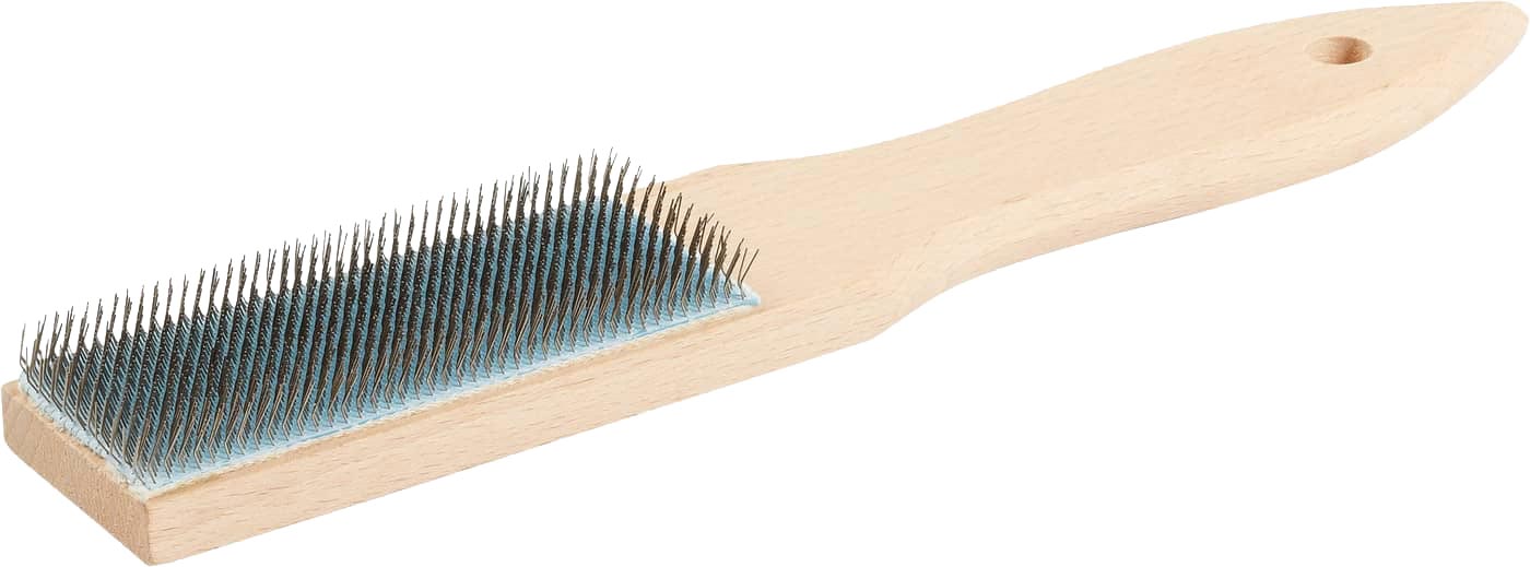 Feilenbürste mit Holzgriff