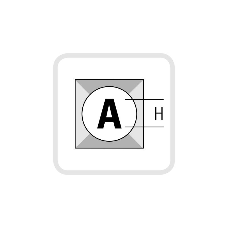 Schlagbuchstabensatz METRICA 70102 Schrifthöhe