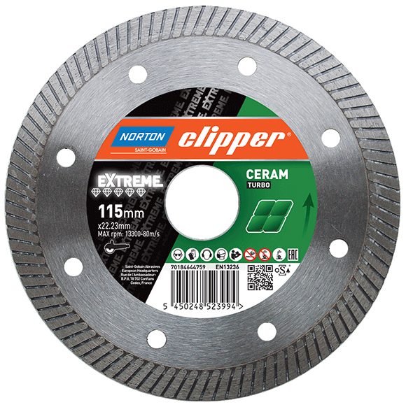 Diamant-Trennscheibe Extrem Ceramic Turbo NORTON