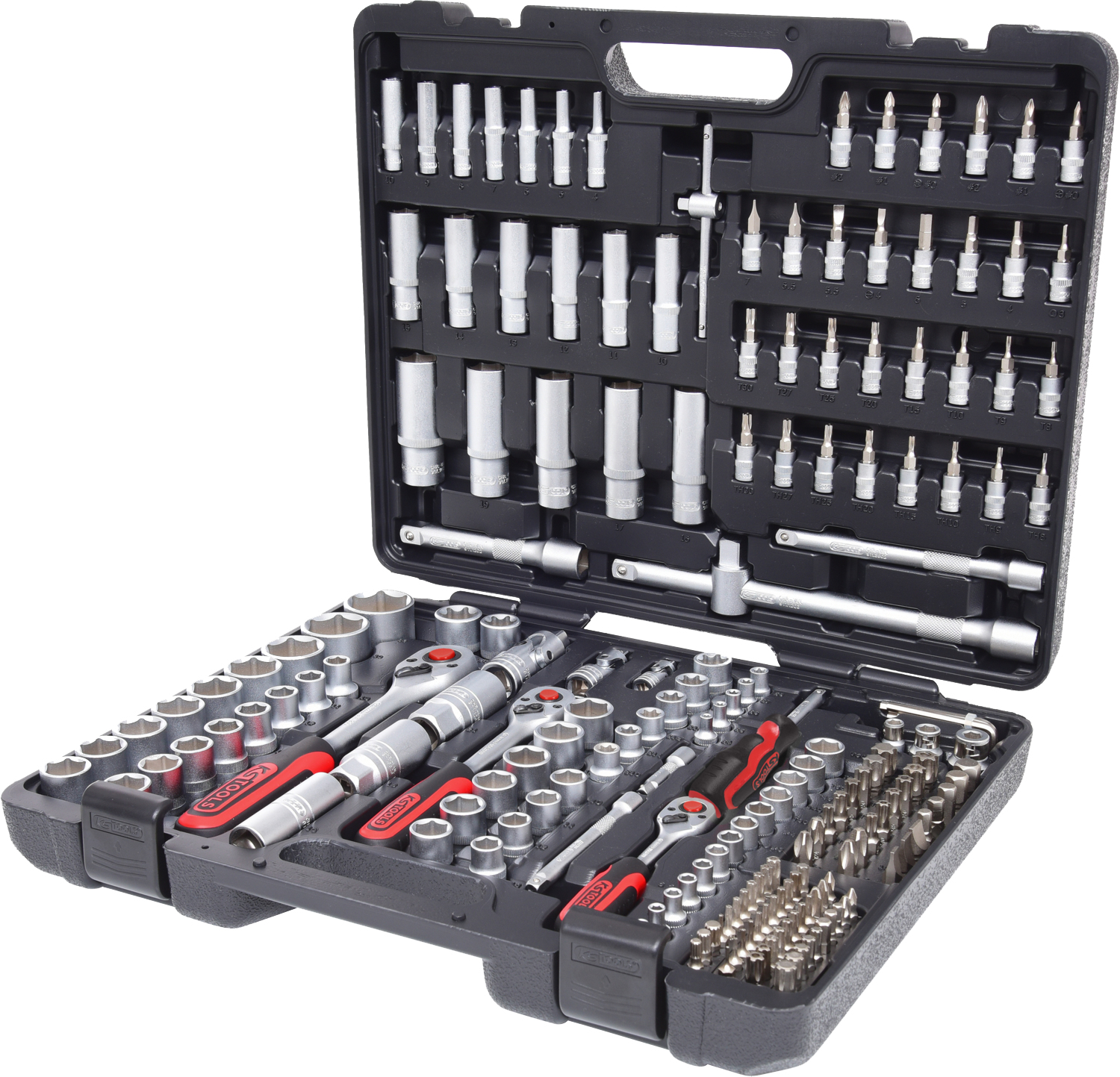 Steckschlüssel-Satz KS TOOLS CLASSIC 1/4"+3/8"+1/2", 195-tlg