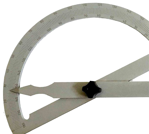 Gradmesser aus Stahl mattverchromt