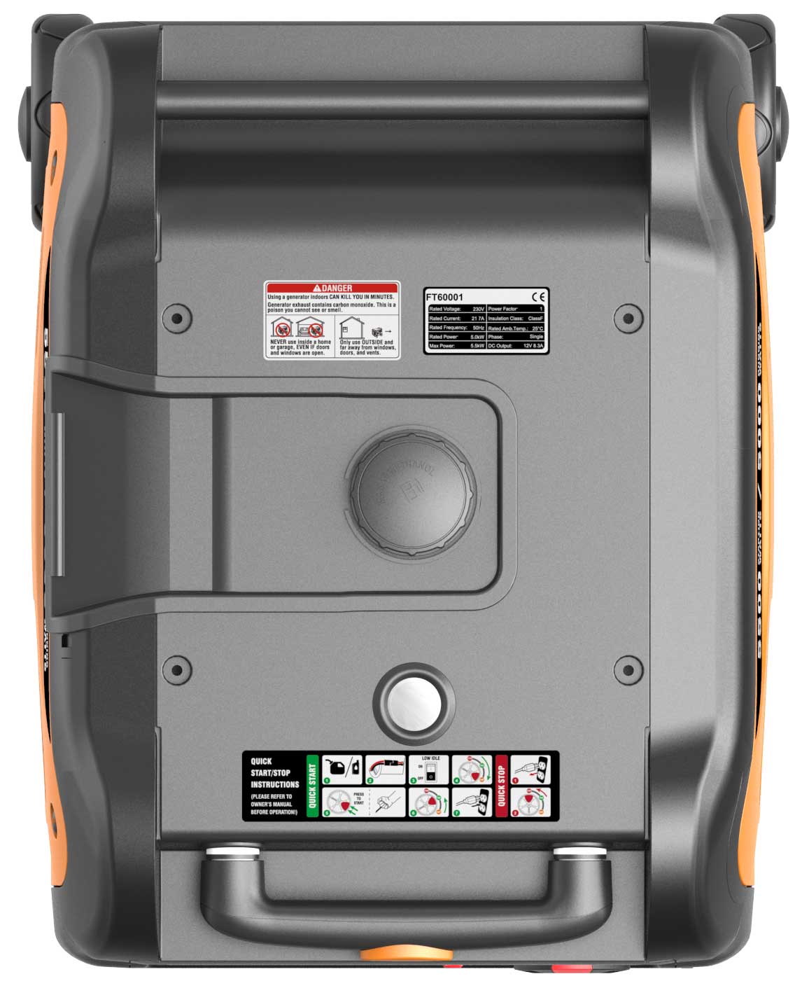 Stromerzeuger fortec INVERTER 5500 Watt, Benzin FT60001