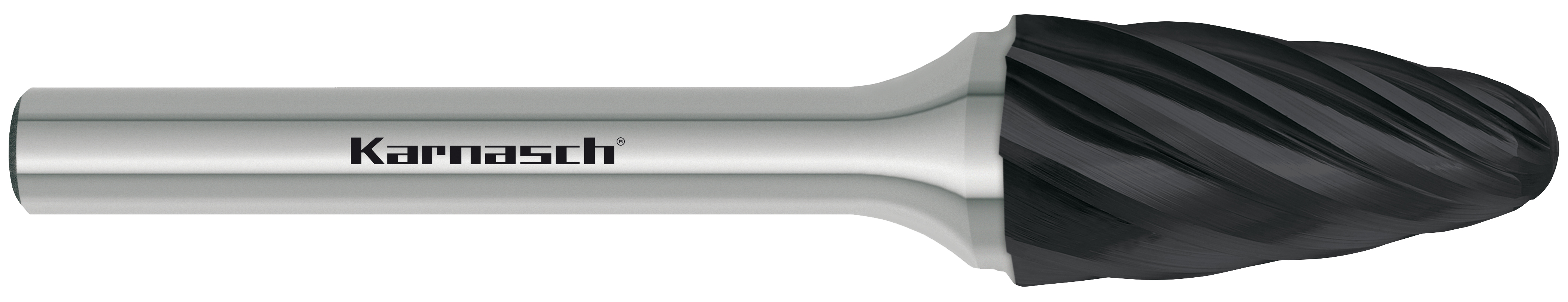 Hartmetall-Frässtift  HP-7 (für ALU) Form "F" Rundbogenform KARNASCH