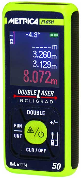 Distanzmesser METRICA FLASH DOUBLE Laser 61114