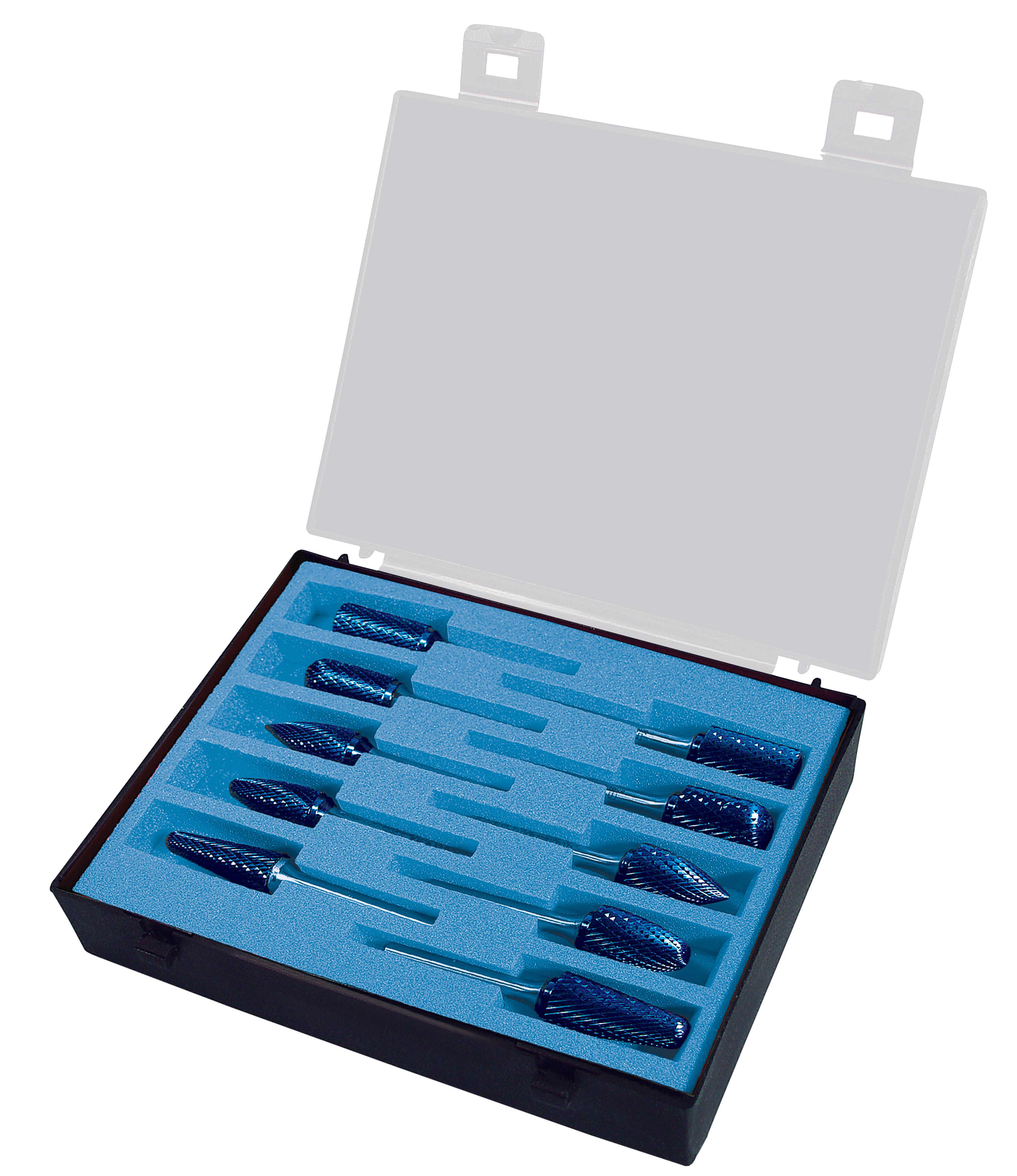 Hartmetall-Frässtift-Satz 10-tlg, Ø 10 + 12 mm, Schaft 6 mm KARNASCH 11.4934