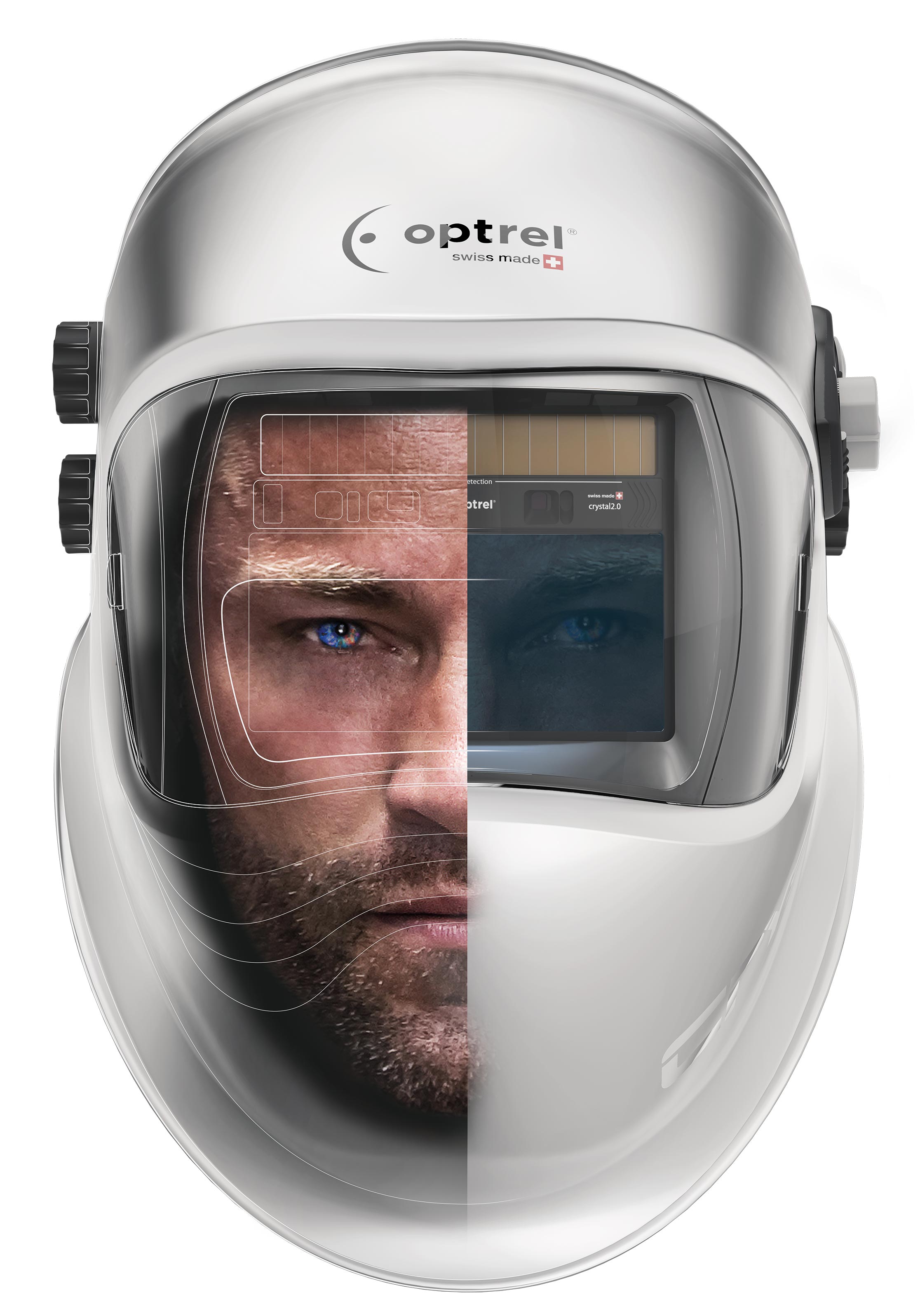 Automatikschweisserhelm Optrel crystal2.0 silber