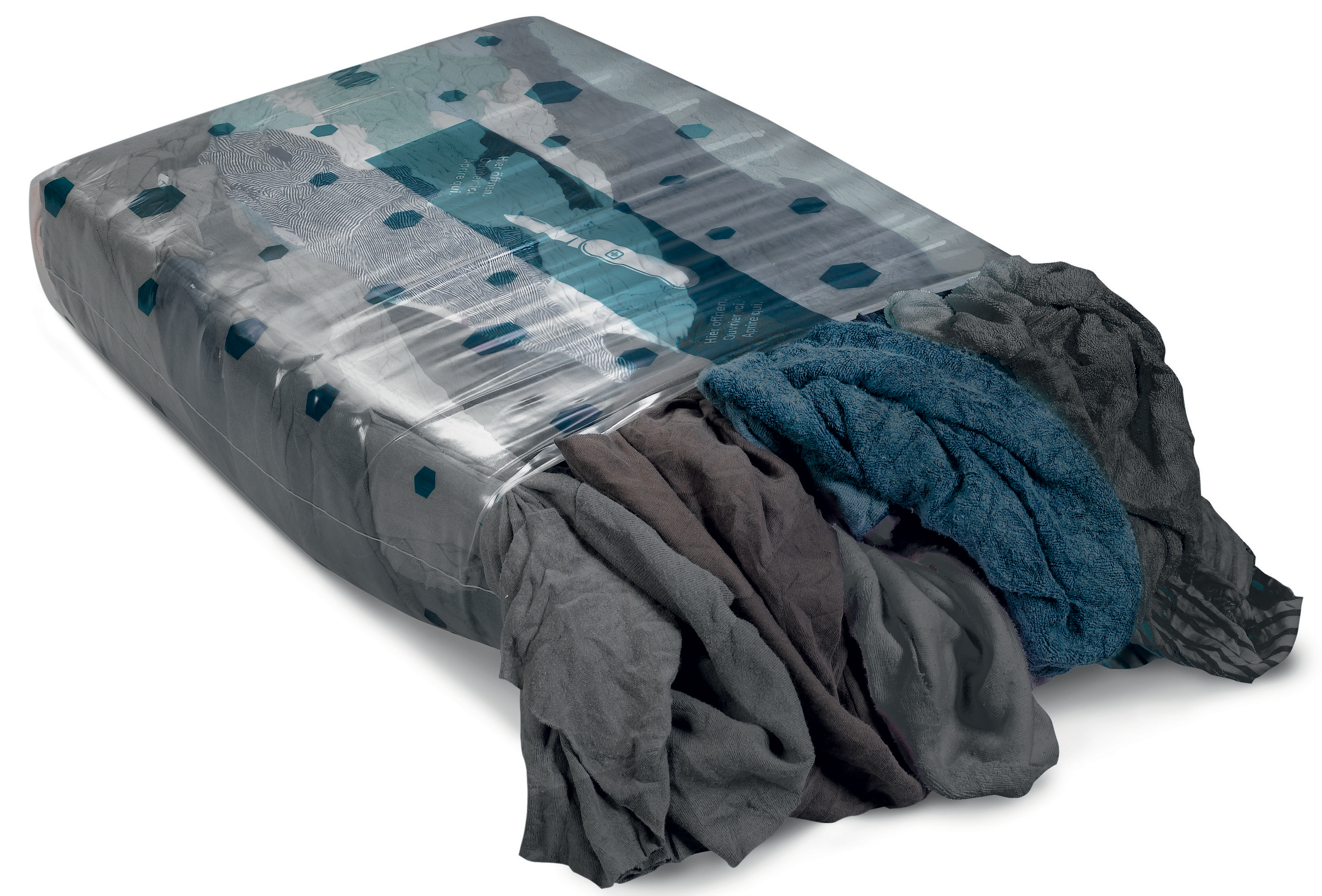 Putzlappen Trikot TH bunt, Pressballen à 5 kg