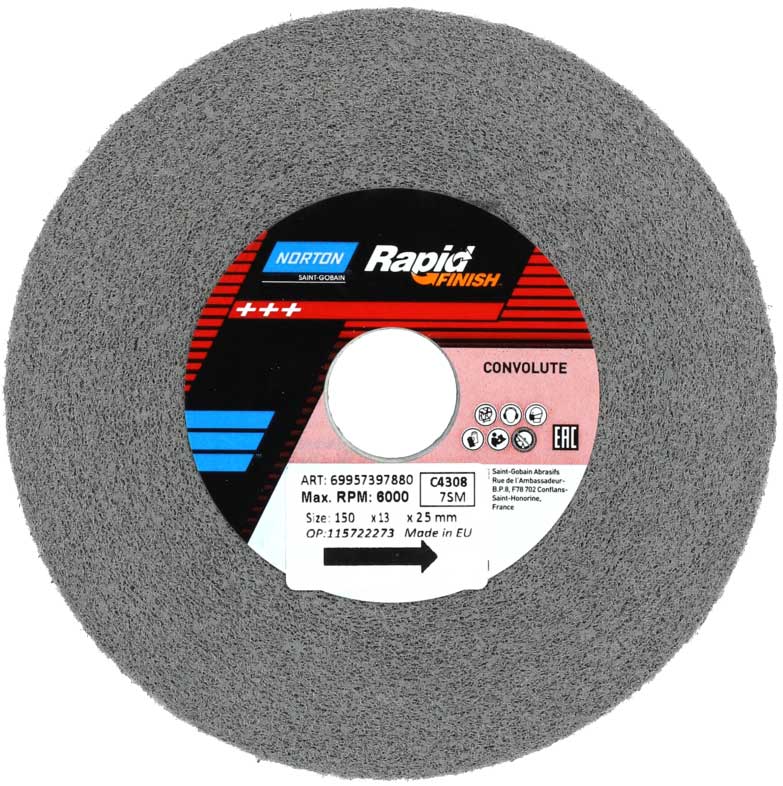 Kompaktscheibe Convolute Serie 1000 Long Life RAPID FINISH NORTON