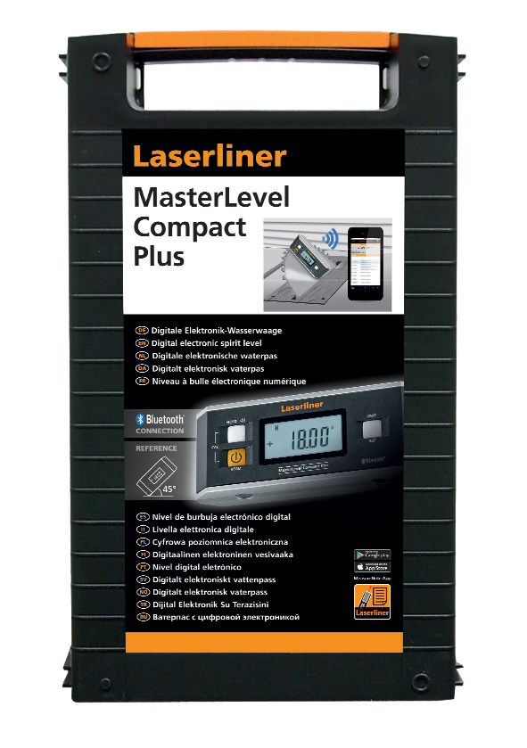 Digitale Elektronik-Wasserwaage MasterLevel Compact Plus mit Bluetooth