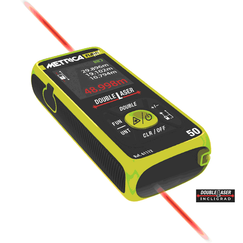 Distanzmesser METRICA FLASH DOUBLE Laser 61114