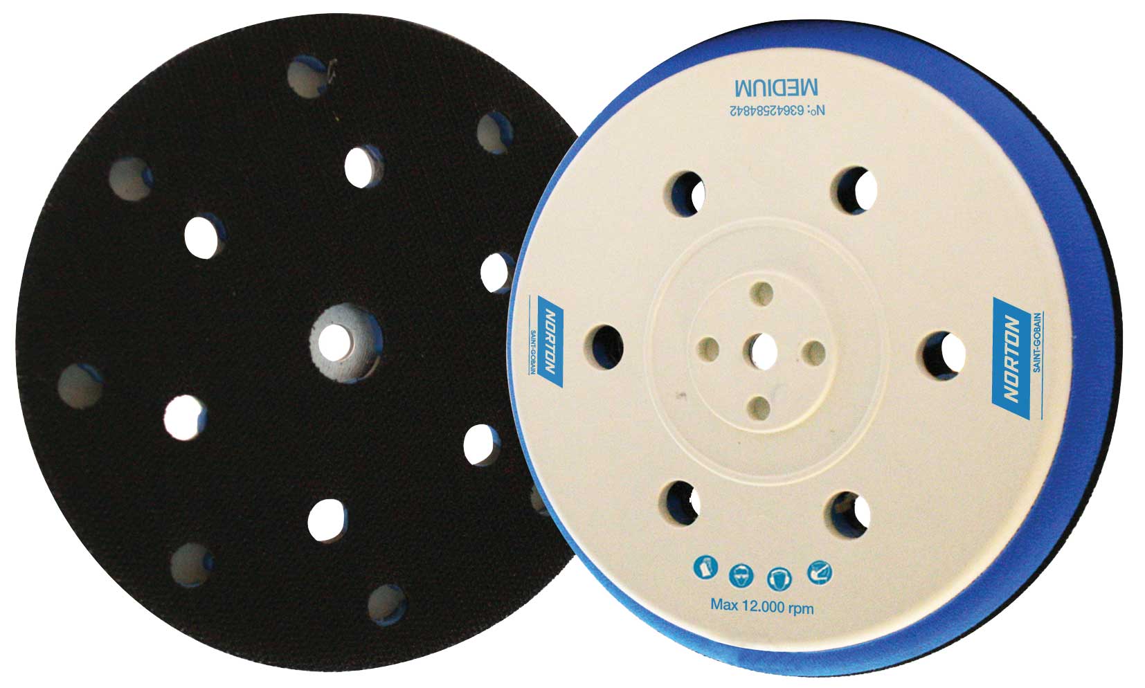 Klett-Stützteller mittelhart Multi-Air, 5/16" & M8 63642585872