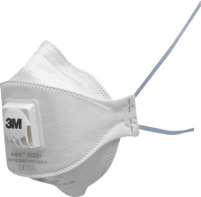 Feinstaubmasken 3M™ 9322+ FFP2, Packung à 10 Stück