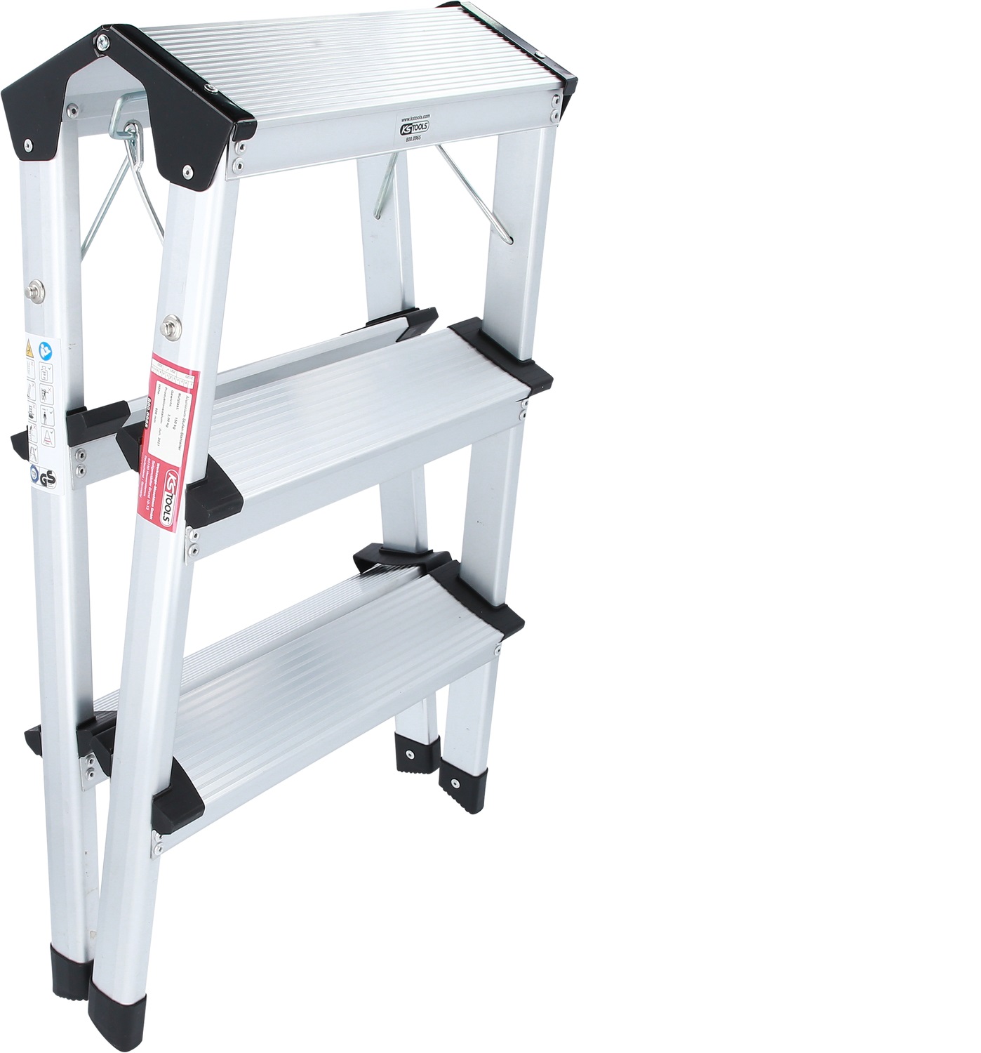 Aluminium-Stufen-Stehleiter KS TOOLS